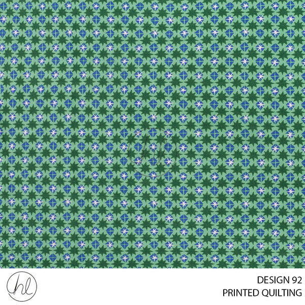 PRINTED QUILTING (51) MULTI (110CM) PER M