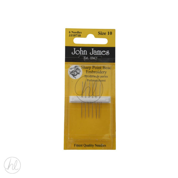 NDLS J/JAMES EMBROIDERY BEADING SHARP 10