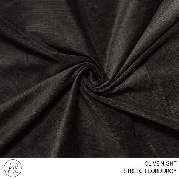 STRETCH CORDUROY (51) OLIVE NIGHT (150CM) PER M