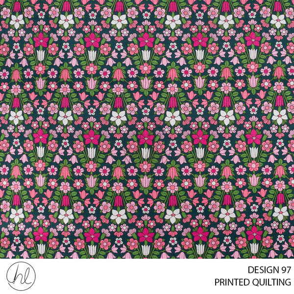 PRINTED QUILTING (51) MULTI (110CM) PER M