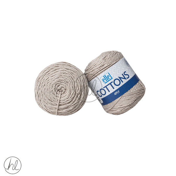 Elle Cottons 4ply 50g Beige  Free