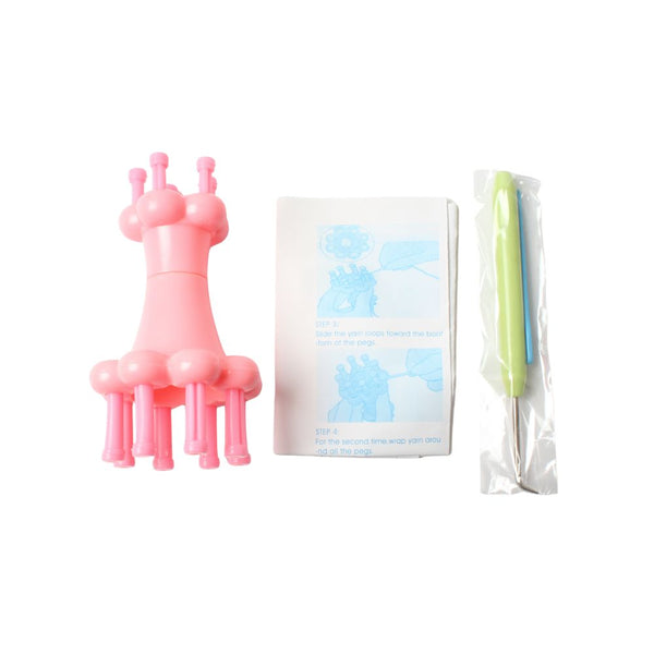 OCTOPUS LOOM/KNITTING SPOOL PINK FREE