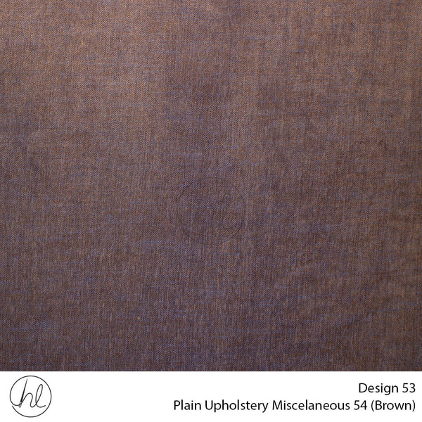 Plain Miscellaneous Upholstery 54 (Design 53) (Brown) (140cm Wide) Per m