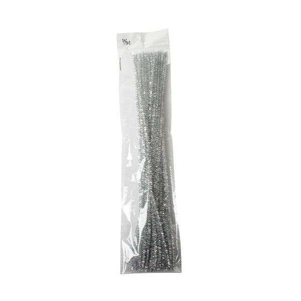 CHENILLE STICKS MTLC 20IN  SILVER FREE 1