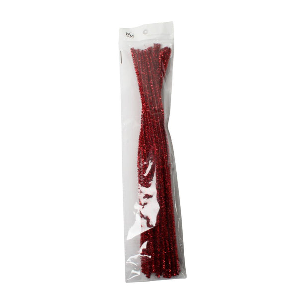 CHENILLE STICKS MTLC 20IN  RED FREE 1