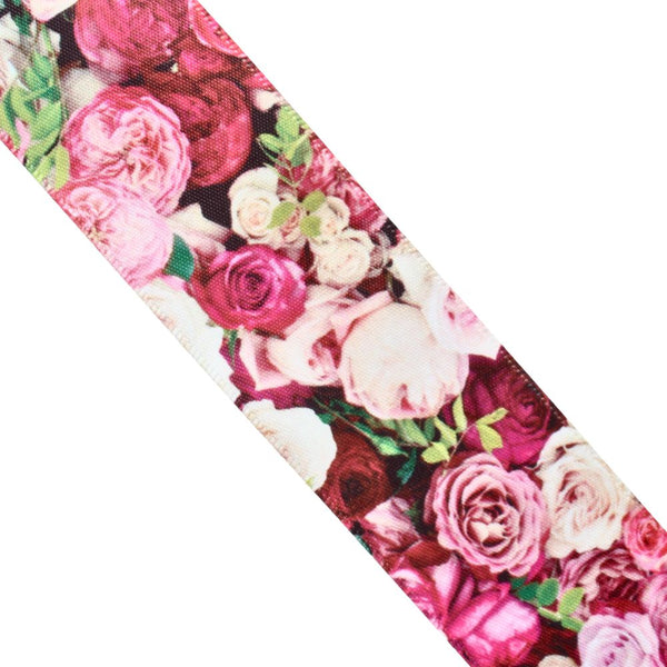 RIBBON SATIN FLOWER 38MM  PINK RV72-42