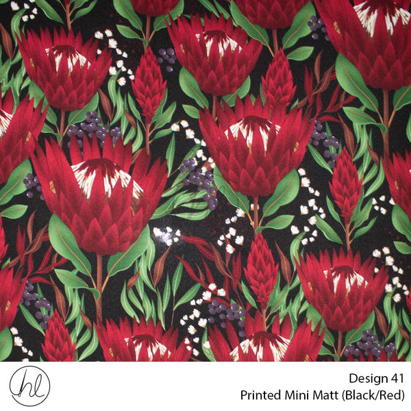 C/D Mini Mat Prt Protea & Blue Berries