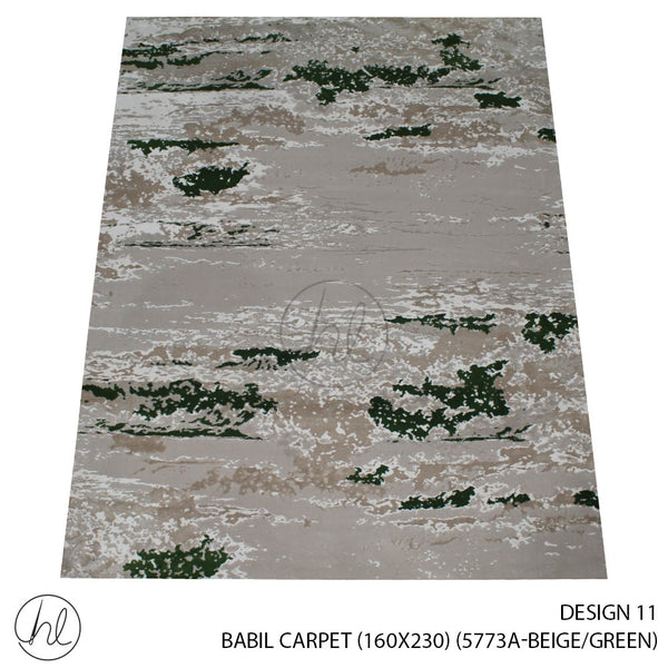 BABIL CARPET (160X230) (DESIGN 11) (BEIGE/GREEN)