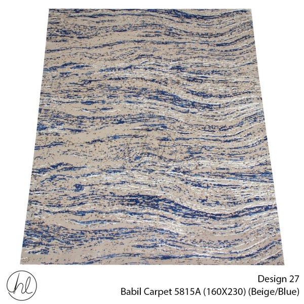 Babil Carpet (160X230) (Design 27) (Beige/Blue)