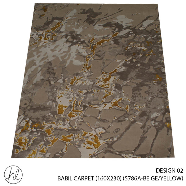 BABIL CARPET (160X230) (DESIGN 02) (BEIGE/YELLOW)
