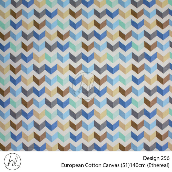 European Cotton Canvas (Buy 10M OR More R49.99 PM (Design 256) (140cm) (Per m) (Ethereal)