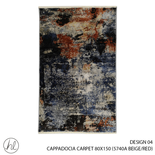 CAPPADOCIA CARPET (80X150) (DESIGN 04) (BEIGE/RED)