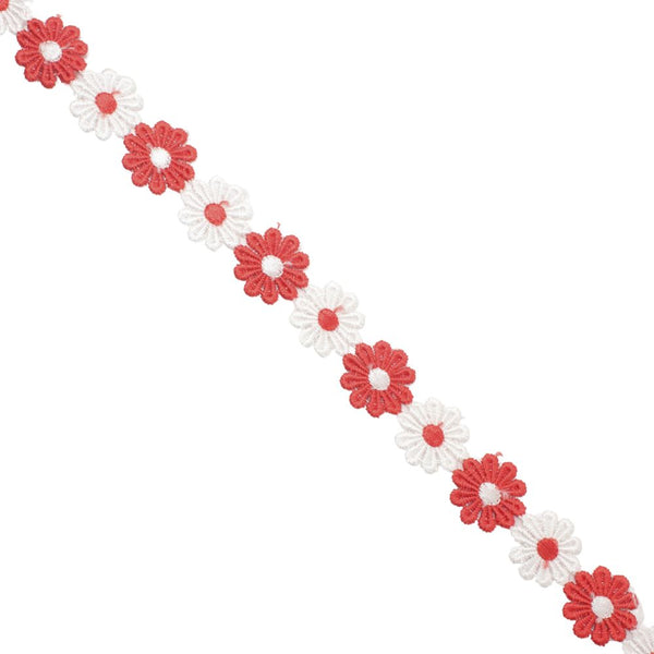 GUIPURE LACE  RED FREE 1