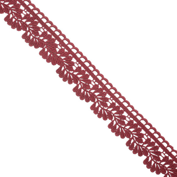 GUIPURE LACE  MAROON FREE 1