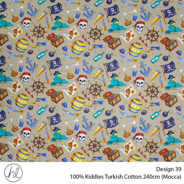 100% Kiddies Turkish Cotton (Design 39) (240cm) (Per M) (Mooca)