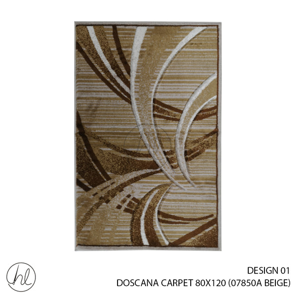 DOSCANA CARPET (80X120) (DESIGN 01) (BEIGE)