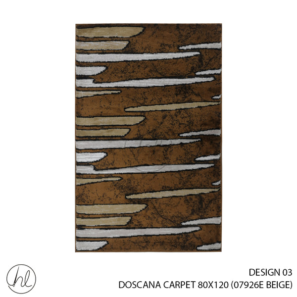 DOSCANA CARPET (80X120) (DESIGN 03) (BEIGE)