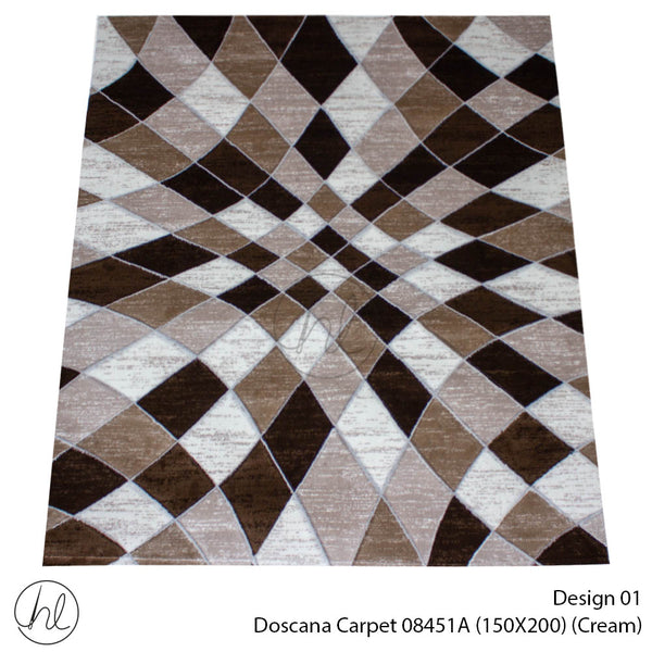 Doscana Carpet (150X200) (Design 01) (Cream)