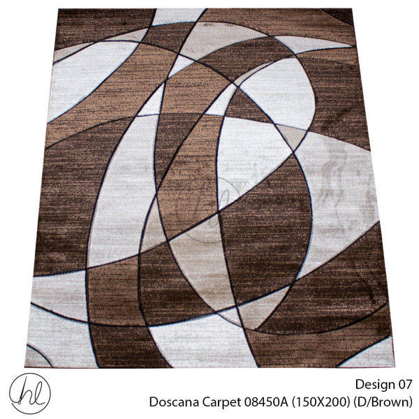 Doscana Carpet (150X200) (Design 07) (Dark Brown)