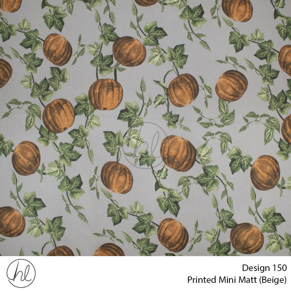 C/D Mini Mat Prt Pumpkin 150cm