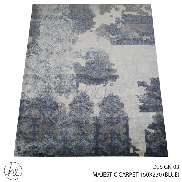 MAJESTIC CARPET (160X230) (DESIGN 03) (BLUE)