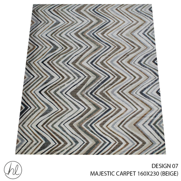 MAJESTIC CARPET (160X230) (DESIGN 07) (BEIGE)