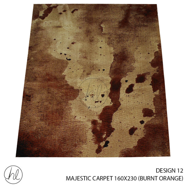 MAJESTIC CARPET (160X230) (DESIGN 12) (BURNT ORANGE)