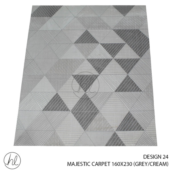 MAJESTIC CARPET (160X230) (DESIGN 24) (GREY/CREAM)