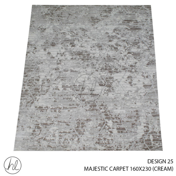 MAJESTIC CARPET (160X230) (DESIGN 25) (CREAM)