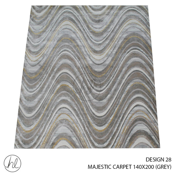 MAJESTIC CARPET (140X200) (DESIGN 28) (GREY)