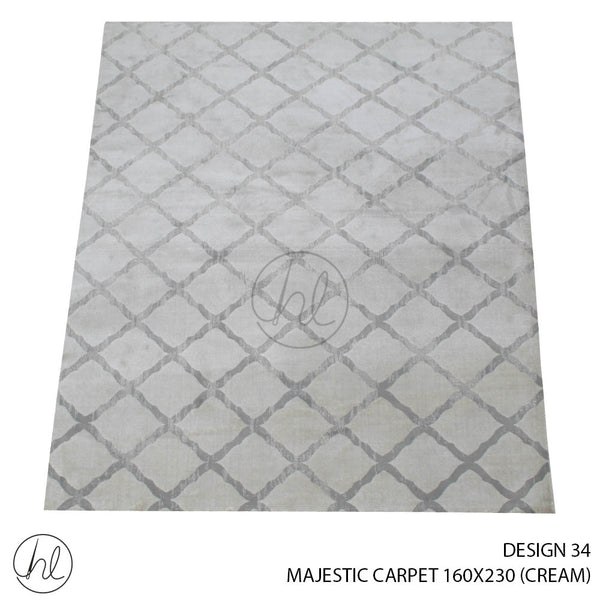 MAJESTIC CARPET (160X230) (DESIGN 34) (CREAM)
