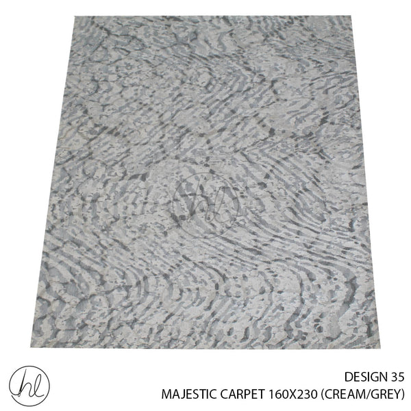 MAJESTIC CARPET (160X230) (DESIGN 35) (CREAM/GREY)