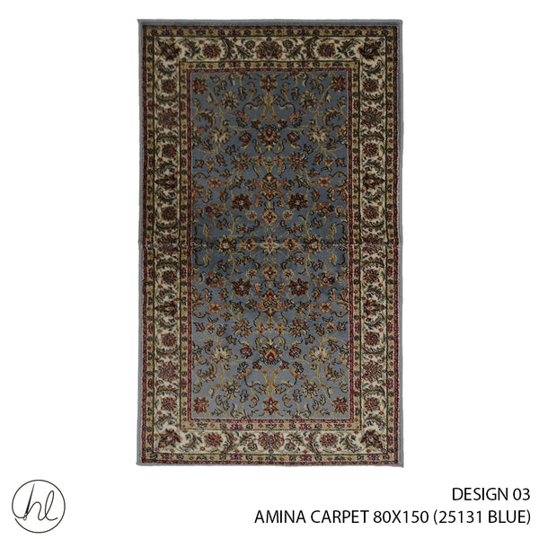 AMINA CARPET (80X150) (DESIGN 03) (GREY)