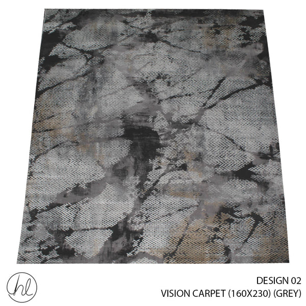 VISION CARPET (160X230) (DESIGN 02) (GREY)