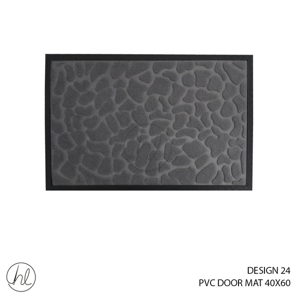 PVC DOOR MAT (40X60) (DESIGN 24) (GREY)