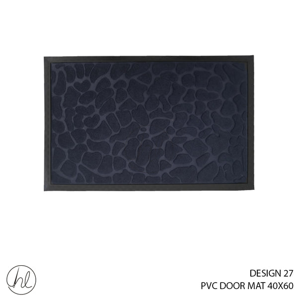 PVC DOOR MAT (40X60) (DESIGN 27) (NAVY)