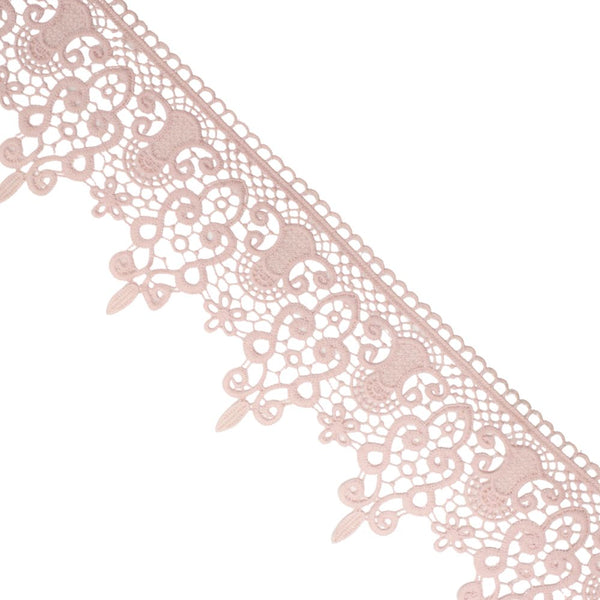 GUIPURE LACE  D/PINK FREE 1