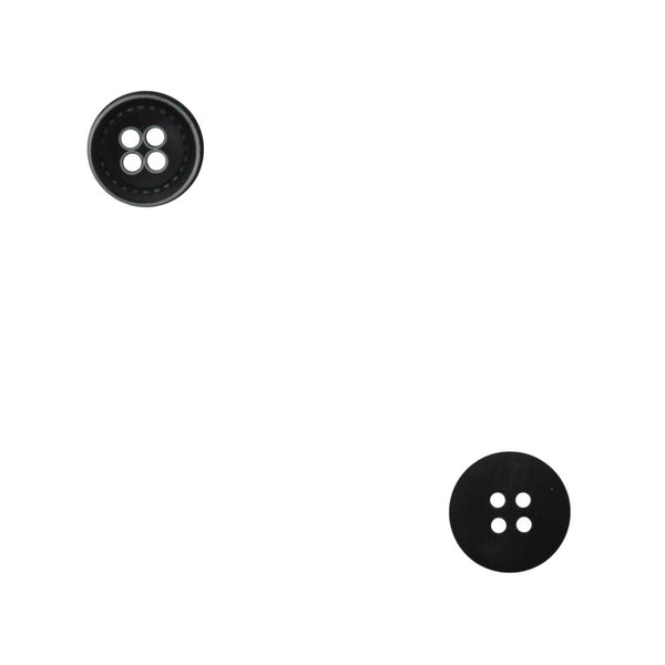 BUTTONS PLAIN 24"   BLACK