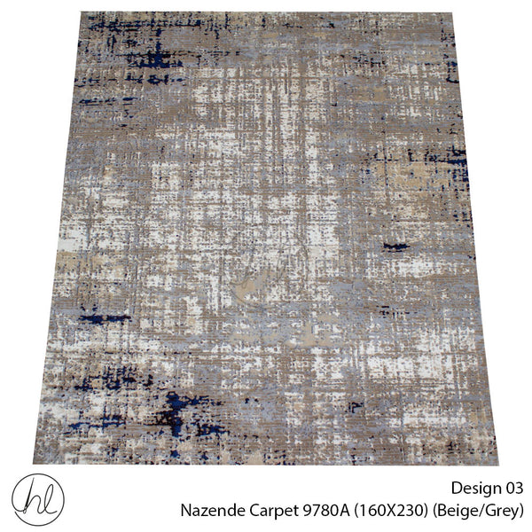 Nazende Carpet (160X230) (Design 03) (Beige/Grey)