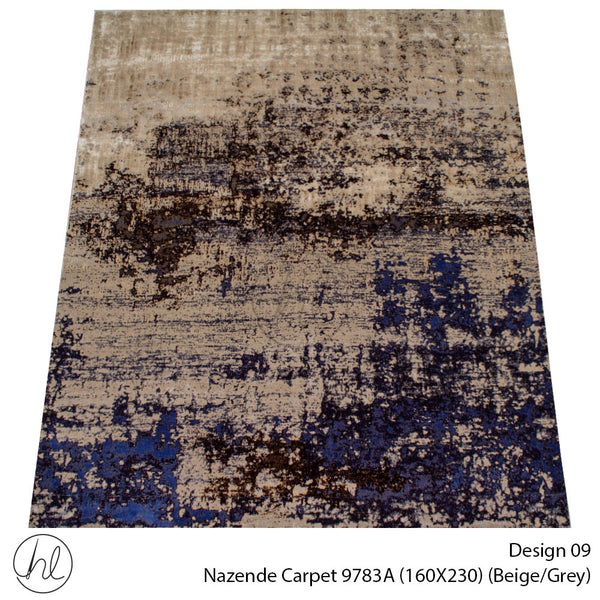 Nazende Carpet (160X230) (Design 09) (Beige/Grey)