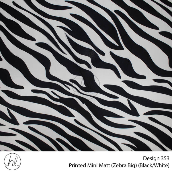 Mini Mat Prt Zebra Big