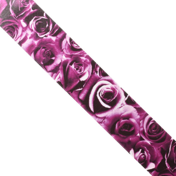 RIBBON SATIN FLOWER 38MM  VIOLET RV72-40-1
