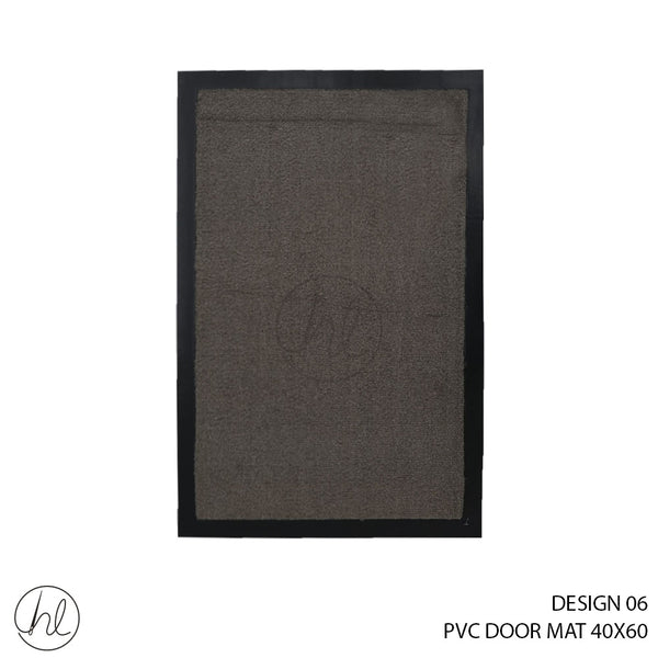 PVC DOOR MAT (40X60) (DESIGN 06) ( DARK GREY)