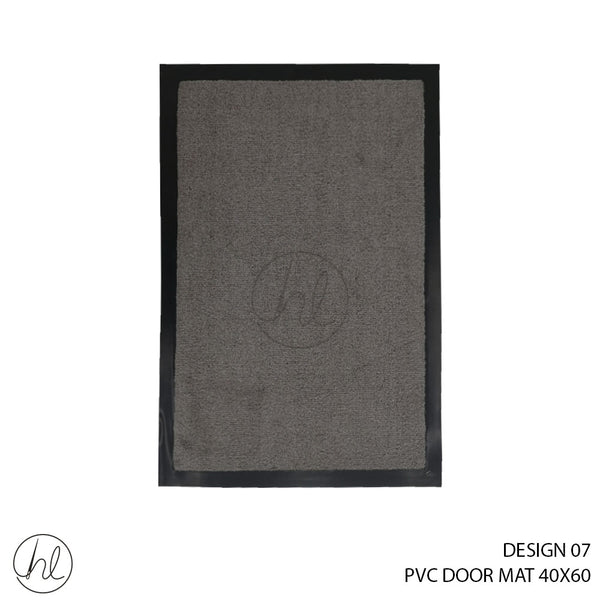 PVC DOOR MAT (40X60) (DESIGN 07) (LIGHT GREY)