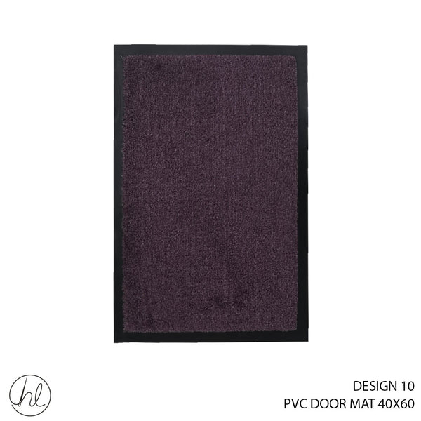 PVC DOOR MAT (40X60) (DESIGN 10) (EGG PLANT)