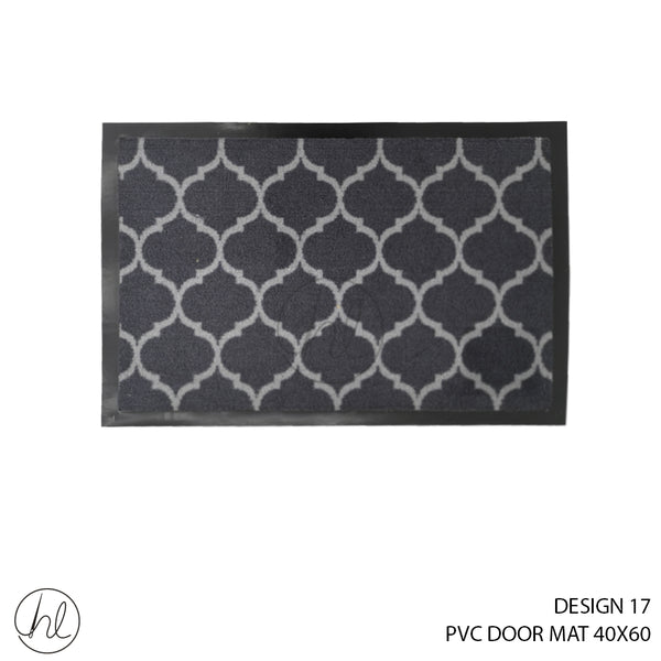 PVC DOOR MAT (40X60) (DESIGN 17) (GREY)