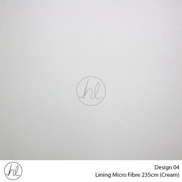 Microfibre Lining (Design 04) (Cream) (235cm Wide) (Per m)