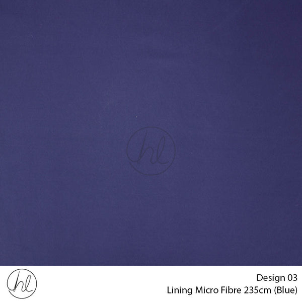 Microfibre Lining (Design 03) (Blue) (235cm Wide) (Per m)