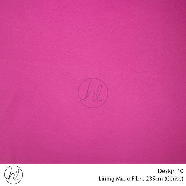 Microfibre Lining (Design 10) (Cerise) (235cm Wide) (Per m)