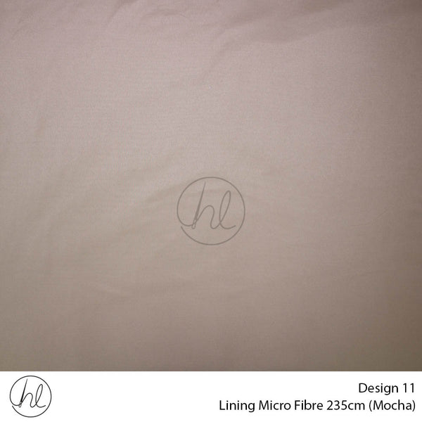 Microfibre Lining (Design 11) (Mocha) (235cm Wide) (Per m)